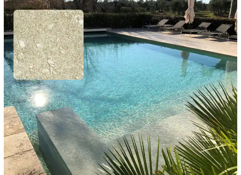 Liner PVC armé 150/100e uni texturé type NGD Playa Arena - Delifol