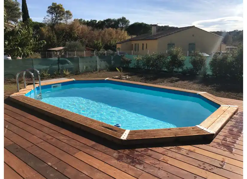 Piscine bois Azura 4,00 x 3,00 x 1,20 m - Ubbink