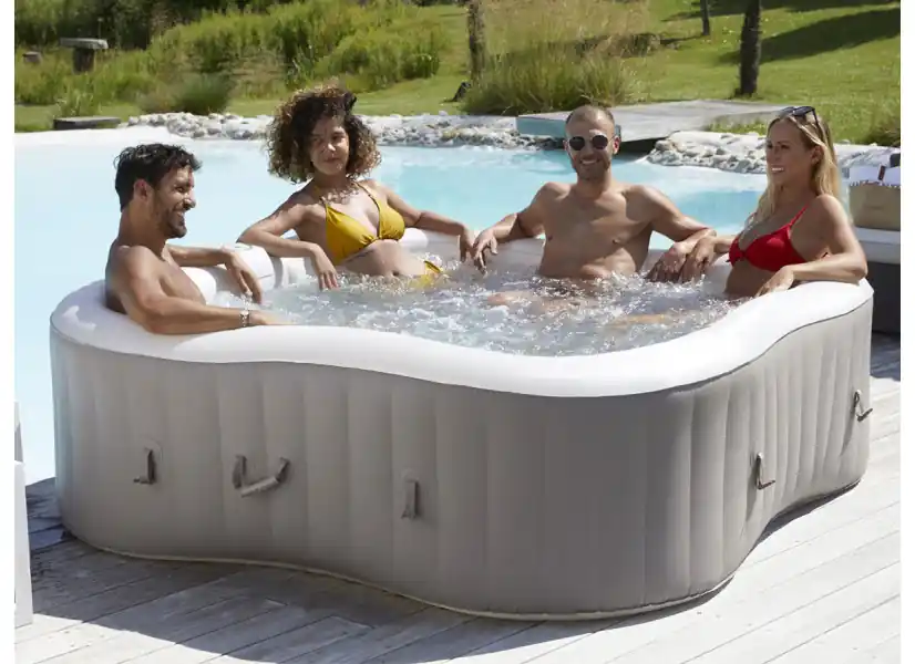 Spa gonflable Élite Plus trèfle Bulles 4 places + Accessoires offerts - Infinite Spa