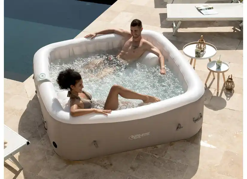 Spa gonflable Elite carré Bulles 2 places + Accessoires offerts - Infinite Spa