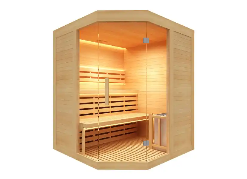 Sauna traditionnel Sense 3 places angulaire - France Sauna