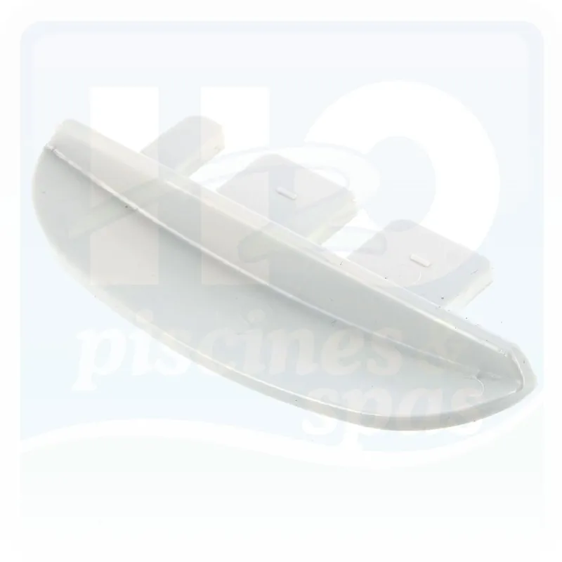 Ailette bombée côté gauche pour bouchon de 83 mm pour volet roulant ABRIBLUE - Largeur 20 mm - Blanche