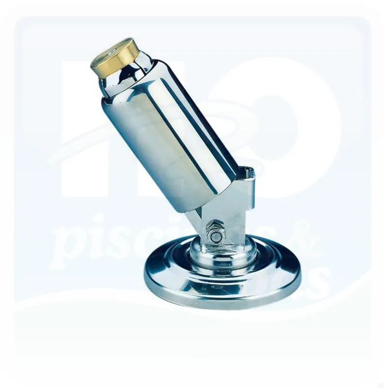 Ancrage articulé ASTRAL sur platine en inox 304 poli pour échelle de diamètre 43 mm