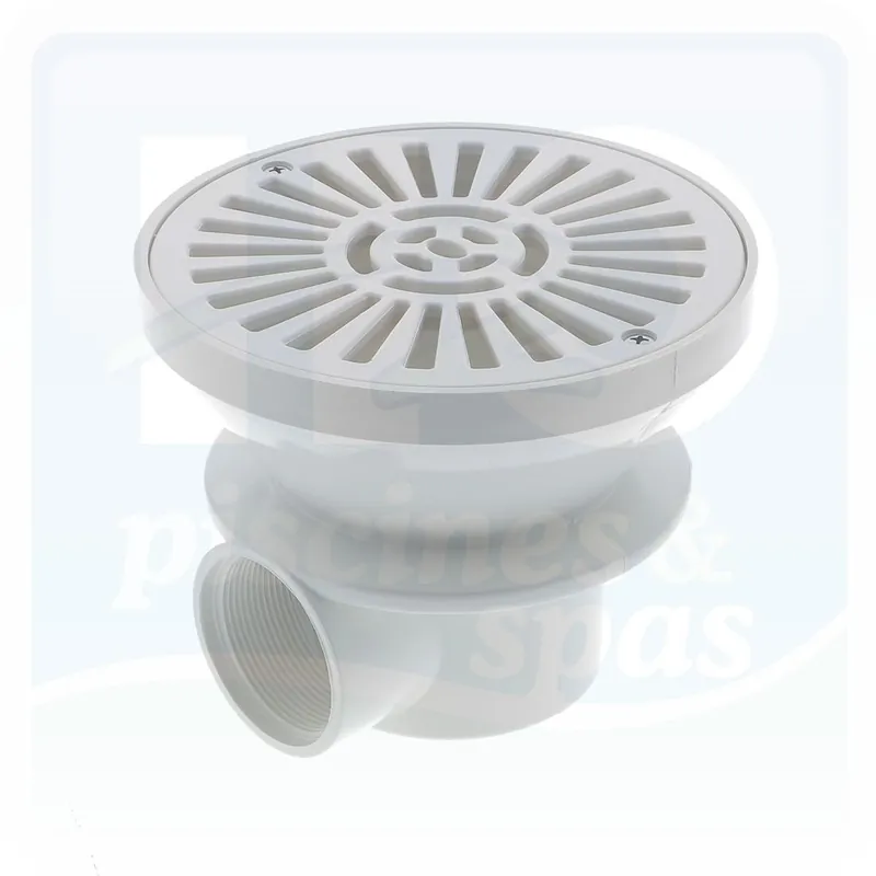Bonde de fond ASTRAL diamètre 170 mm pour piscine béton - Blanche