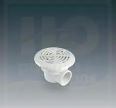 Bonde de fond ASTRAL diamètre 175 mm pour piscine liner - Blanche