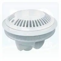 Bonde de fond ASTRAL diamètre 200 mm avec grille anti-vortex pour piscine liner - Blanche