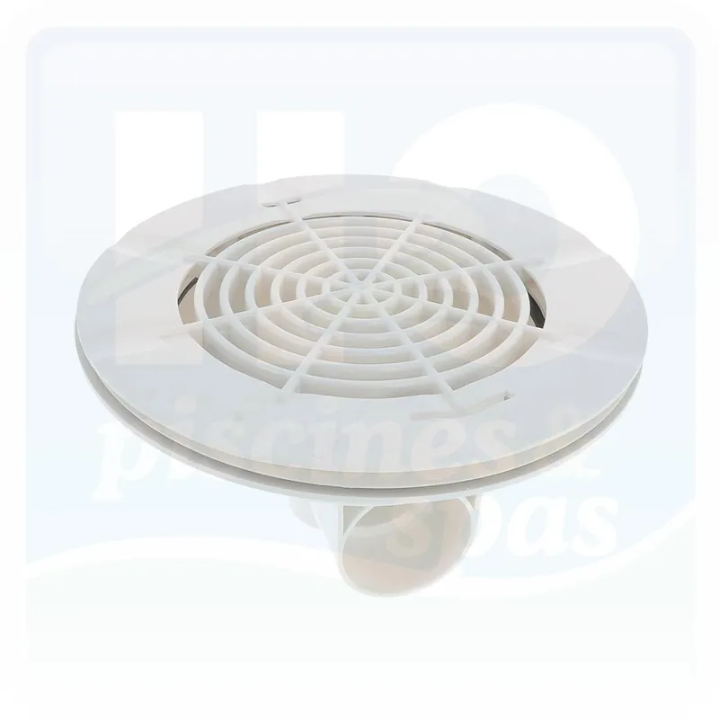 Bonde de fond piscine AQUAREVA BL-311 maçonnerie - Liner - Blanche