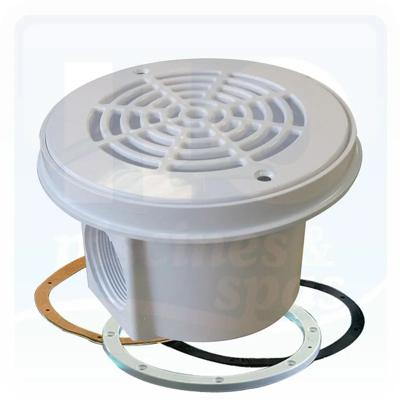 Bonde de fond HAYWARD standard pour piscine Liner - Blanche