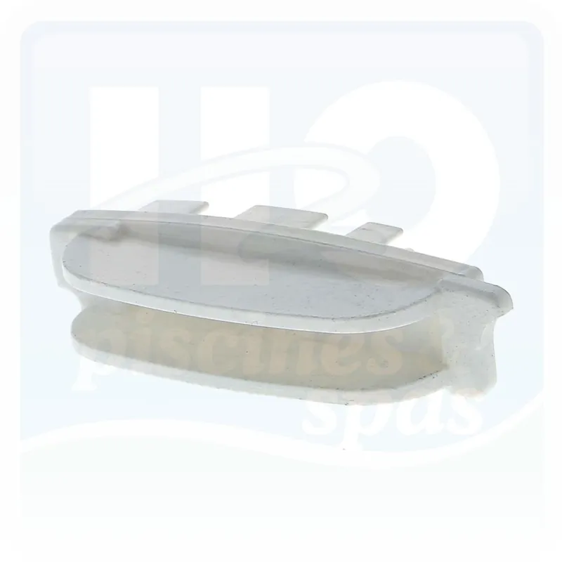 Bouchon gauche pour lame de 63 mm pour volet HYDRA SYSTEME - Blanc