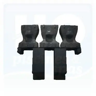 Bouchon long pour lame de 69 mm pour couverture DEL - Noir