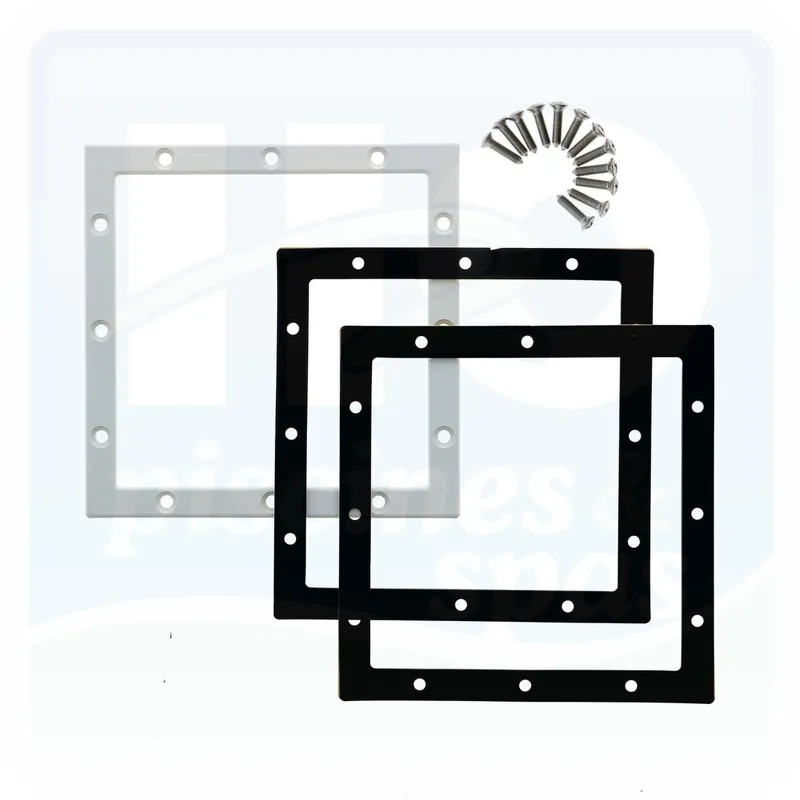 Bride - joints et vis de la bonde de fond carrée ASTRAL pour piscine liner