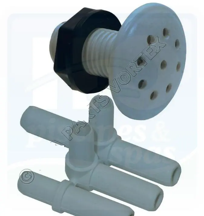 Buse d‘air grise 3/8" pour spas