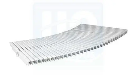 Caillebotis de 690 x 295 mm, blanc, pour goulotte de 300 mm
