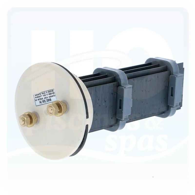 Cellule d‘origine 7 plaques autonettoyante avec culot beige des électrolyseurs au sel PACIFIC SEL™ - ASTRAL SEL™- JD SEL 60™