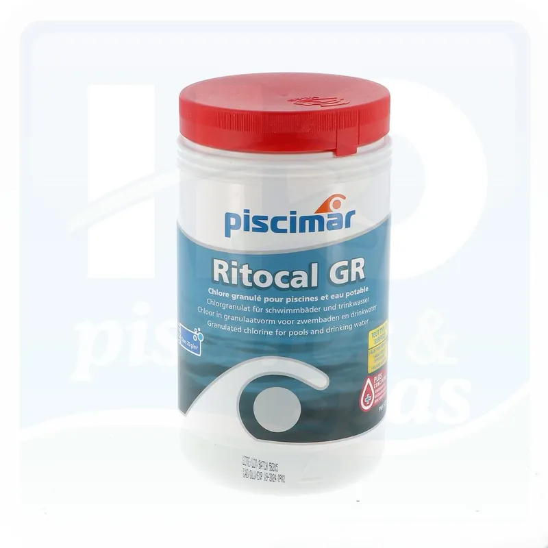 Chlore choc RITOCAL PISCIMAR® non stabilisé en poudre - Seau de 1 kg