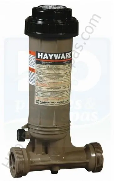 Chlorinateur Hayward CL0100, montage en ligne pour piscine de 95 m3 maximum