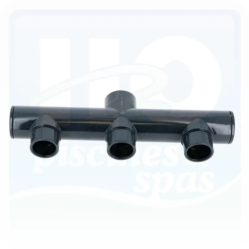 Collecteur en PVC PN16 - Entrée 63 mm F - 3 sorties en 63 mm M