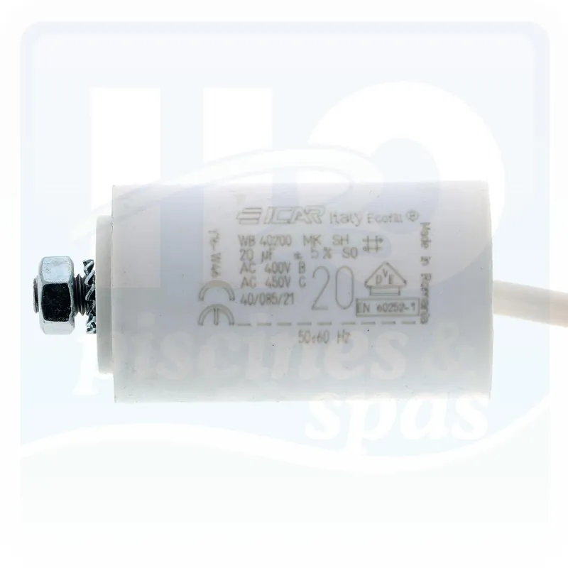Condensateur de 20µf - 400v à fils