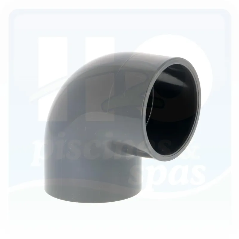 Coude PVC pression 90° en diamètre 63 mm - Femelle à coller (PN16)