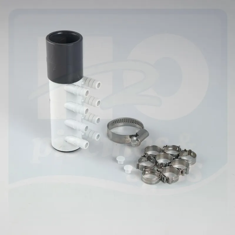 Distributeur d‘air 8 trous femelle à coller en 1"