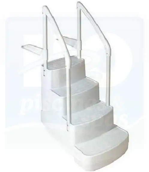 Escalier en polyéthylène double main courante