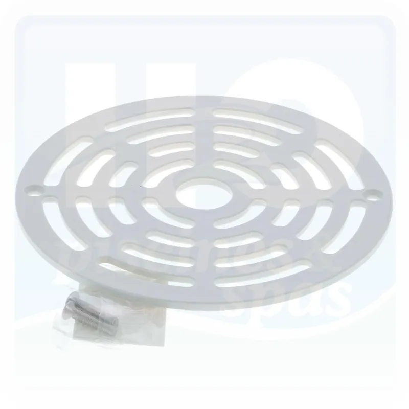 Grille blanche de bonde de fond Easyline pour piscine liner ASTRAL® avec vis de 25 mm