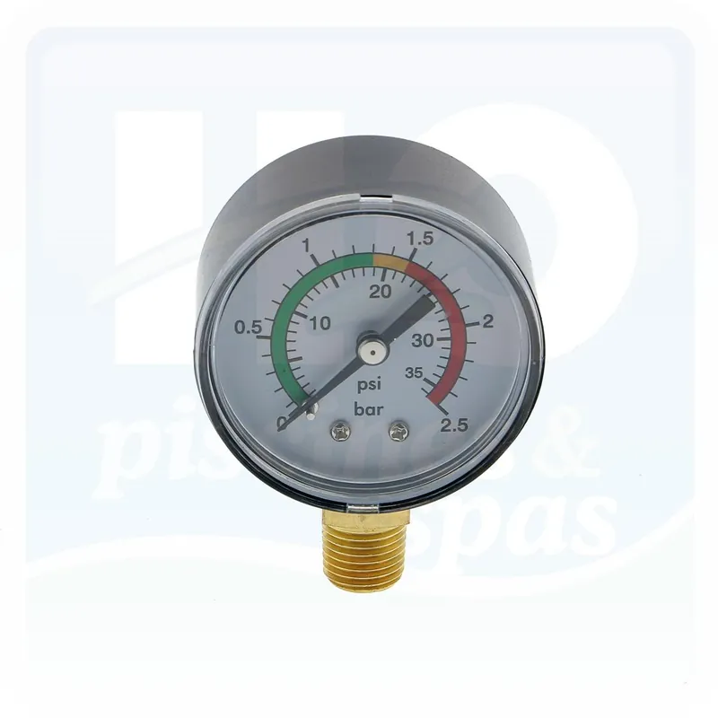 Manomètre 1/4" standard de filtre de piscine