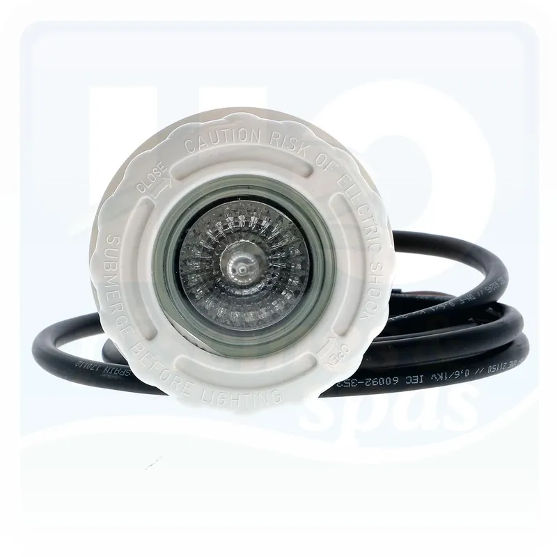 Mini projecteur halogène à visser - ASTRAL - 50 W - 12 V pour les piscines maçonnerie béton - Blanc