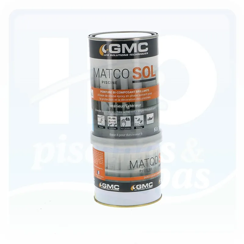 Peinture pour piscine GMC MATCO SOL® - pour 8 m² - bleu ciel