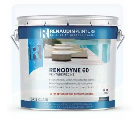 Peinture pour piscine RENODYNE 60 - Couleur Blanc - 10 litres