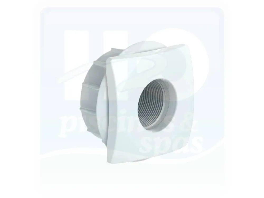Prise balai à visser 1"1/2 WELTICO DESIGN pour piscine liner / panneaux - Blanche