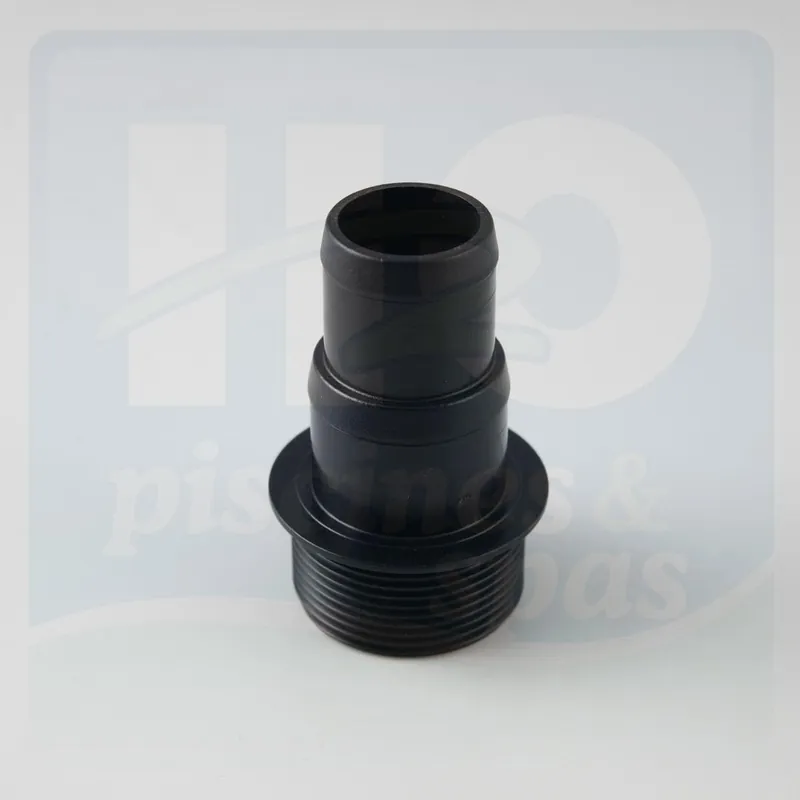 Raccord cannelé droit mâle à visser en 1"1/2 x 38 x 32mm