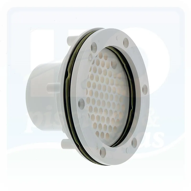 Refoulement RL-319 avec grille Ø 63 à coller AQUAREVA pour piscine Liner - Blanc