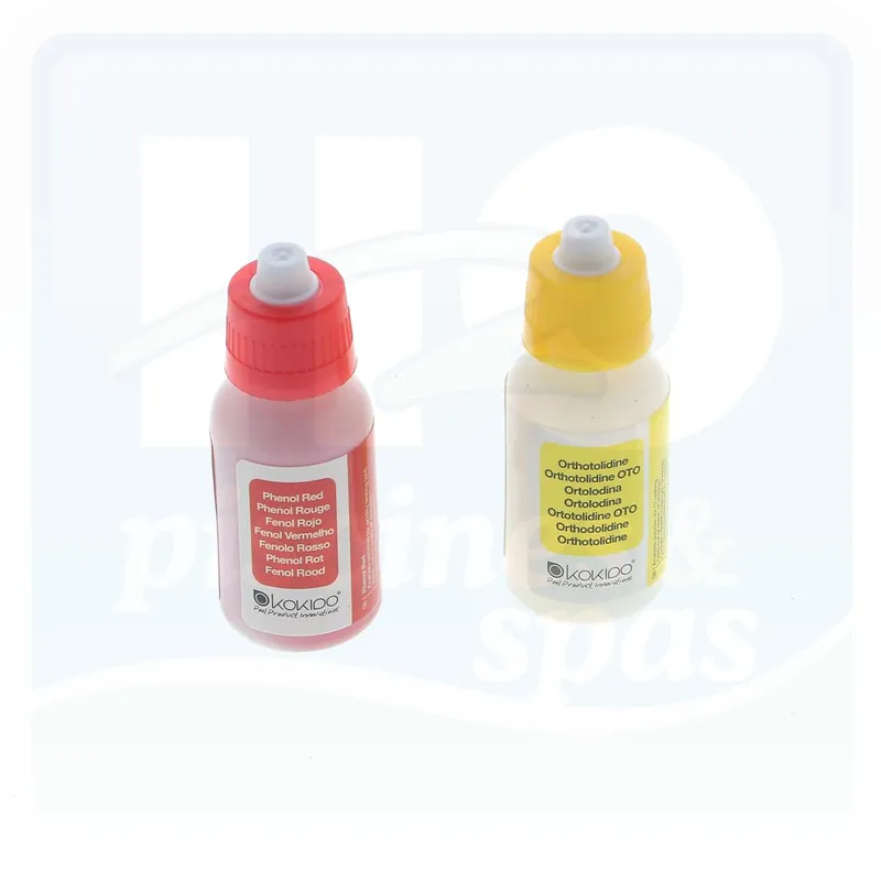 Réactifs liquide pour trousse d‘analyses du chlore et du pH