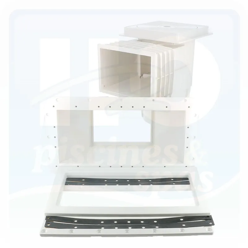 Skimmer ASTRAL 15 litres - Grande meurtrière pour piscine panneaux - Blanc