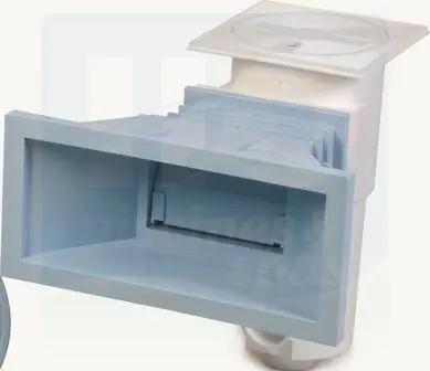 Skimmer Miroir - AQUAREVA SL-119-P-MR - Grande meurtrière + rallonge pour piscines Panneaux - Liner - Bleu Clair
