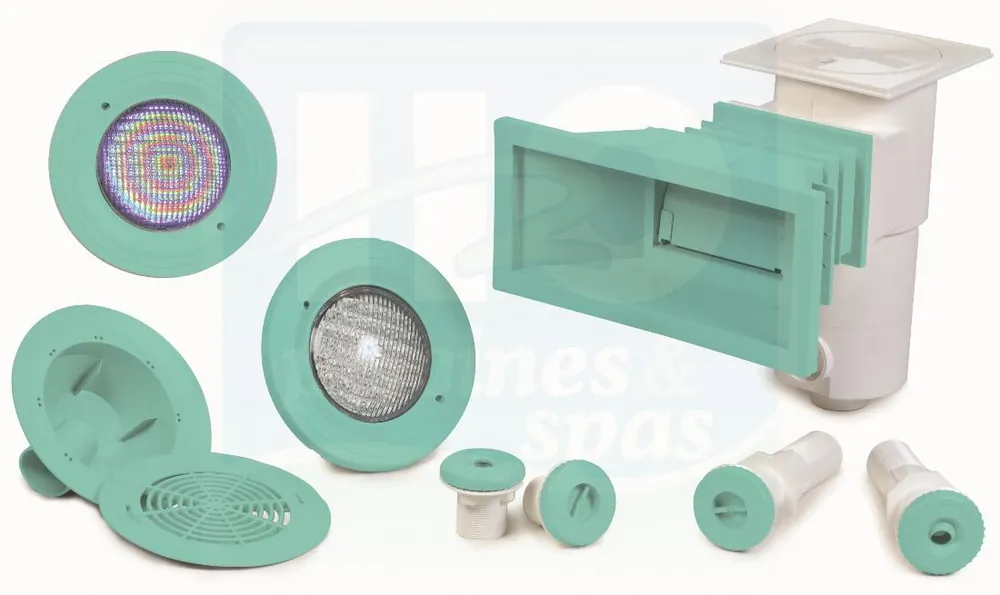 Skimmer Miroir - AQUAREVA SL-119-P-MR - Grande meurtrière + rallonge pour piscines Panneaux - Liner - Menthe