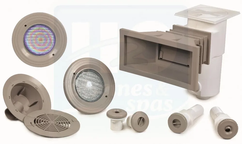 Skimmer Miroir - AQUAREVA SL-119-P-MR - Grande meurtrière + rallonge pour piscines Panneaux - Liner - Taupe