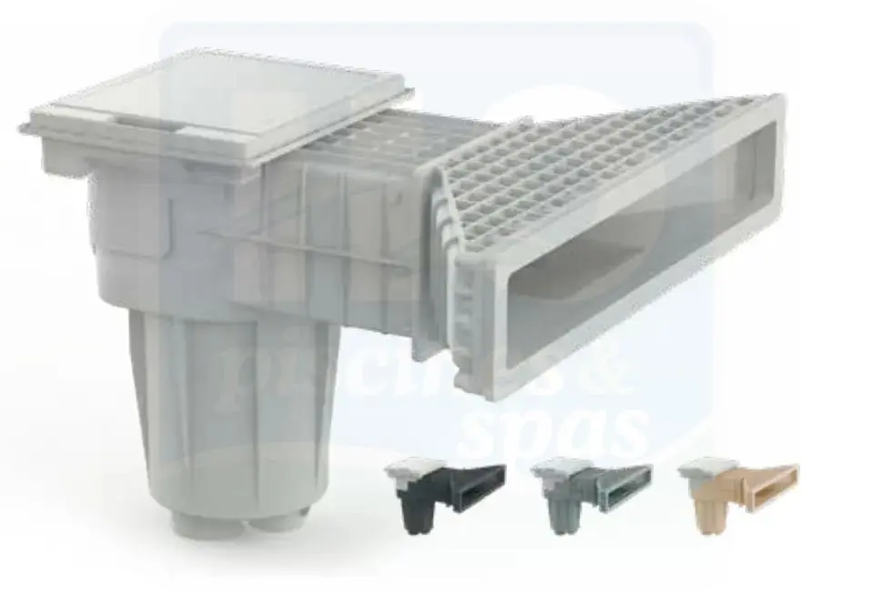 Skimmer miroir X Pro 600 HAYWARD grande meurtrière maçonnerie - Liner - Blanc