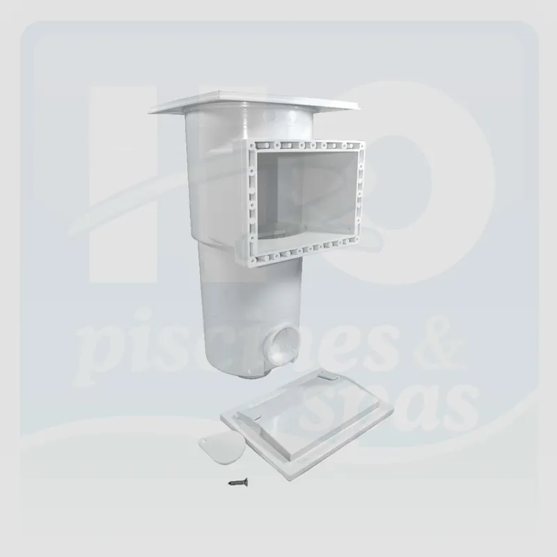 Skimmer SB-100 - AQUAREVA petite meurtrière sans extension pour piscine béton - Blanc