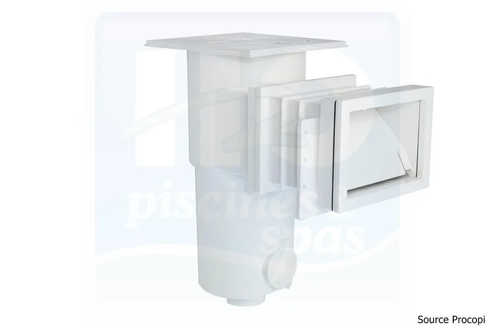 Skimmer SL-111-M - AQUAREVA standard - Petite meurtrière pour piscine liner - Blanc