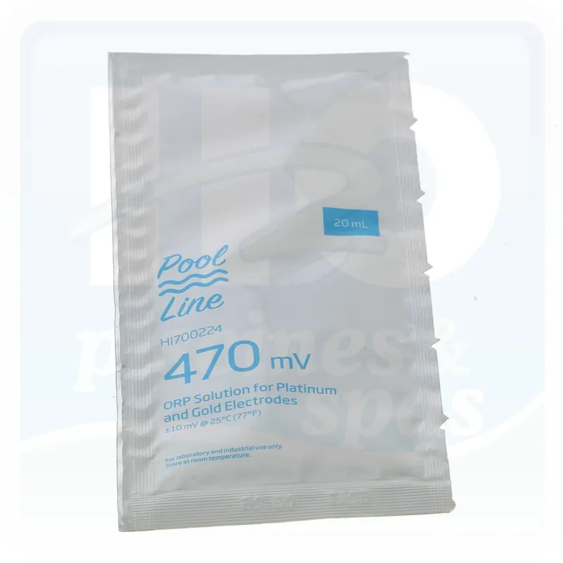 Solution tampon ORP 470 mv - 475 mv de 20 ml pour l‘étalonnage d‘une sonde Redox -
