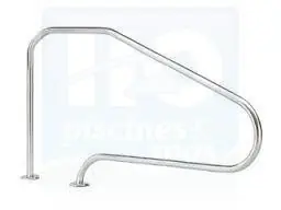 Sortie de bain pour escalier roman avec platines de fixation