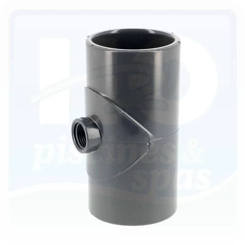 Té PVC diamètre 63 mm à coller - 1/2" taraudé
