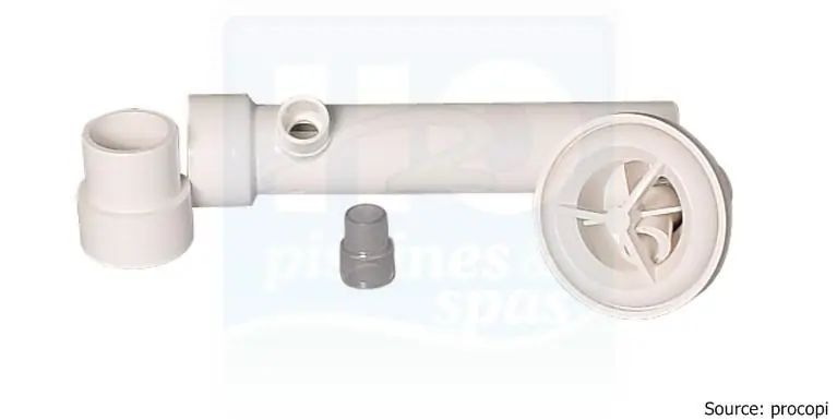 Té venturi diamètre 50 complet avec jet rotatif micro massage pour spa béton - 5m³/h