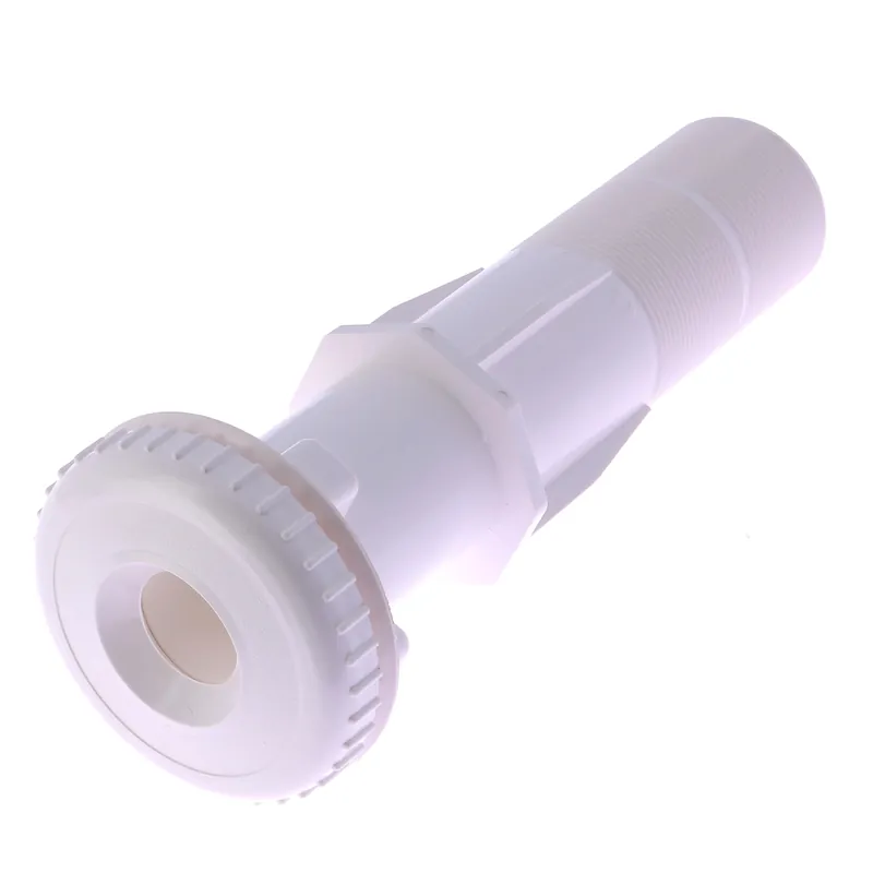 Traversée de 250 mm TP-260 - AQUAREVA mâle à coller en 50, avec jet orientable pour piscine Béton - Blanc