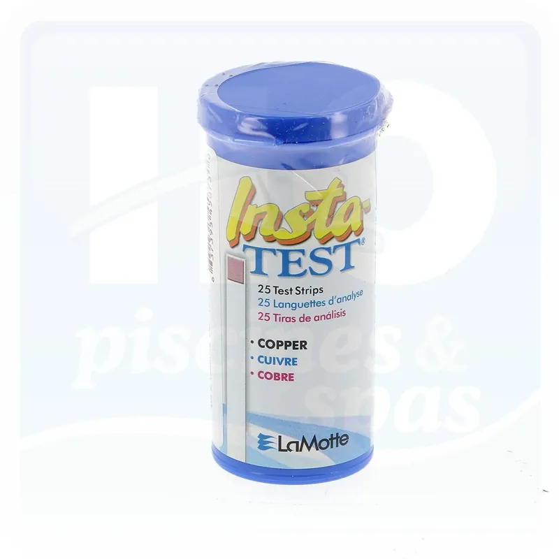 Trousse d‘analyse Insta-test LAMOTTE Cuivre - 25 bandelettes