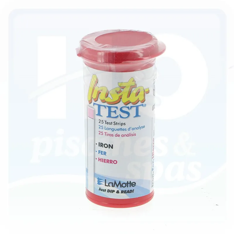 Trousse d‘analyse Insta-test LAMOTTE Fer - 25 bandelettes
