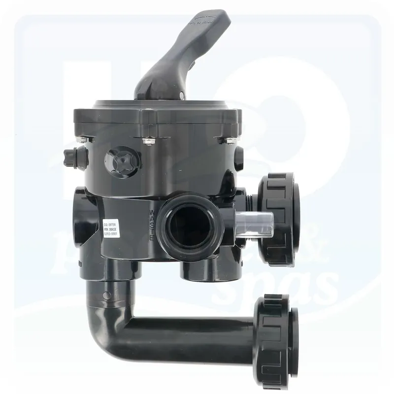 Vanne 1"1/2 pour filtre à sable ASTRAL avec montage à coller Var 3 - Classic noire