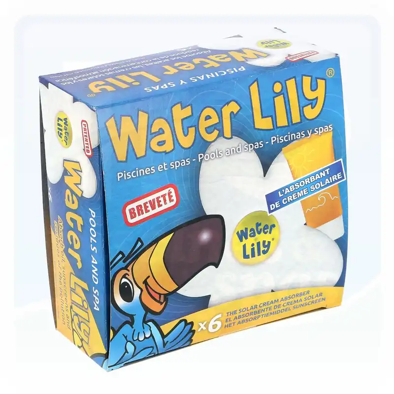 WATER LILY - Absorbant spécifique des résidus gras ( Boite de 6 )